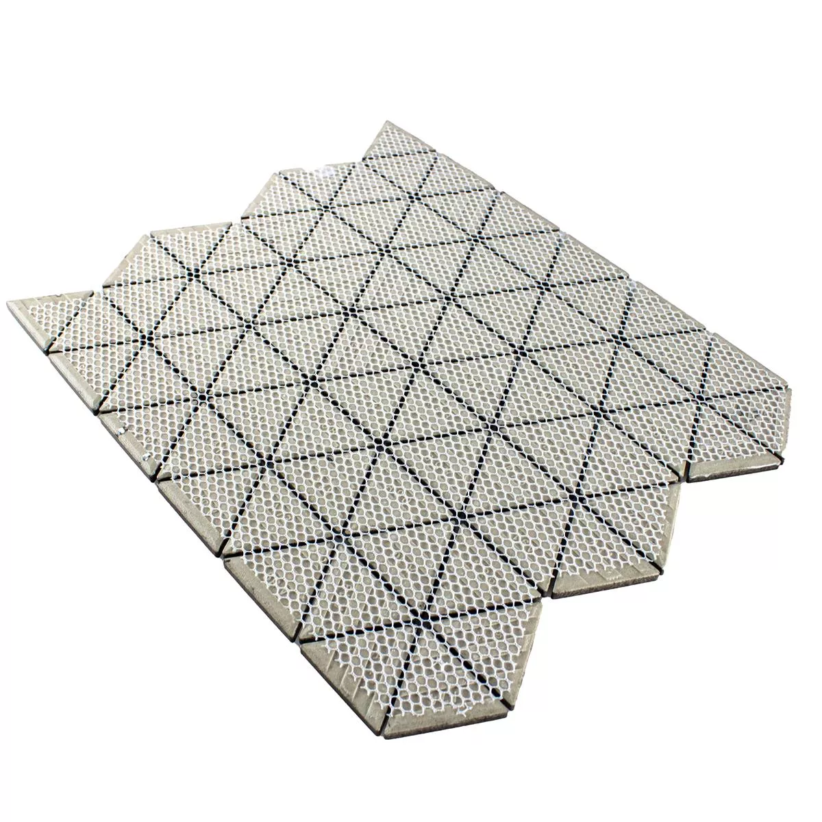 Céramique Mosaïque Carrelage Arvada Triangle Blanc Mat