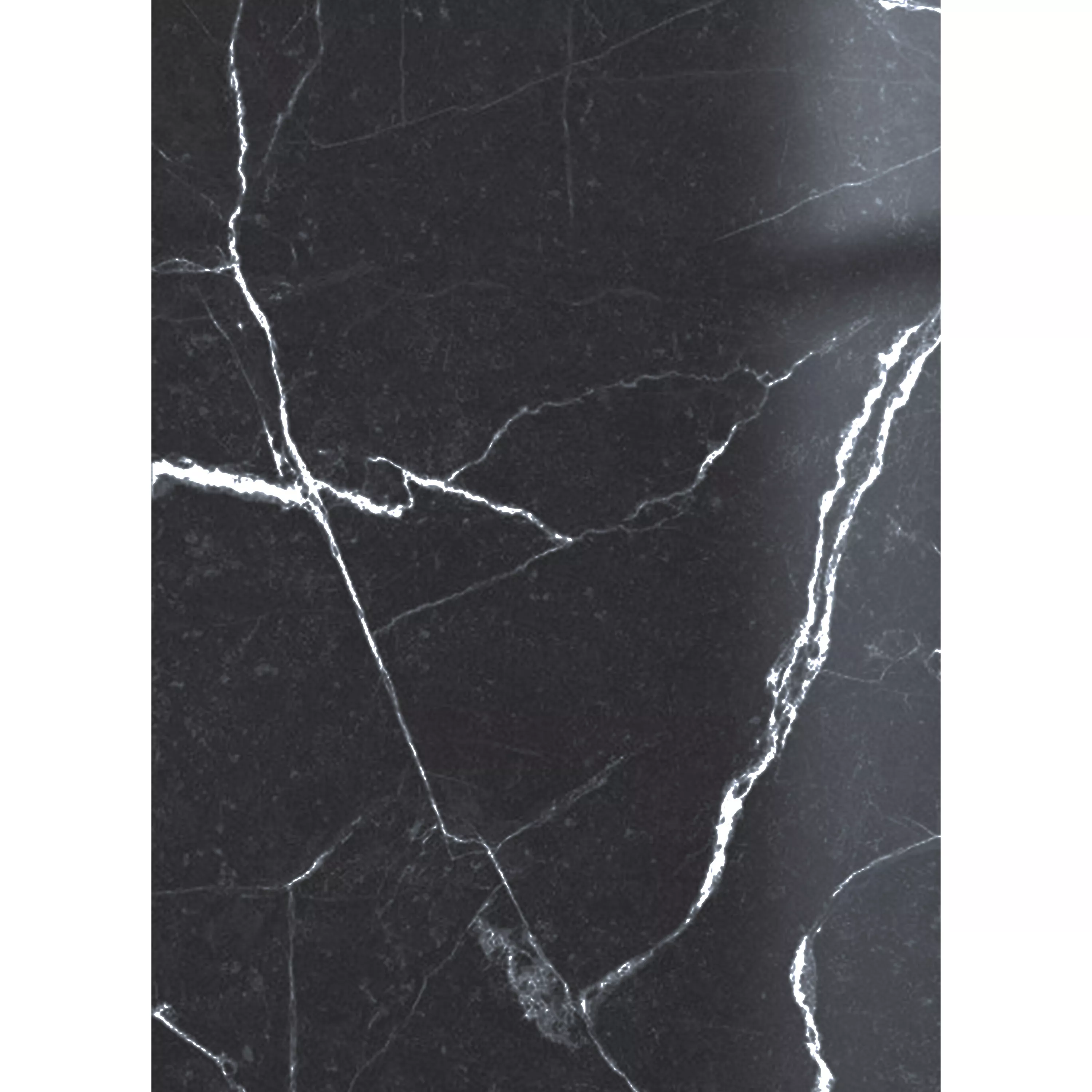 Échantillon Carrelage Sol Et Mur Santana Marbre Optique Poli Brillant Anthracite 60x120cm