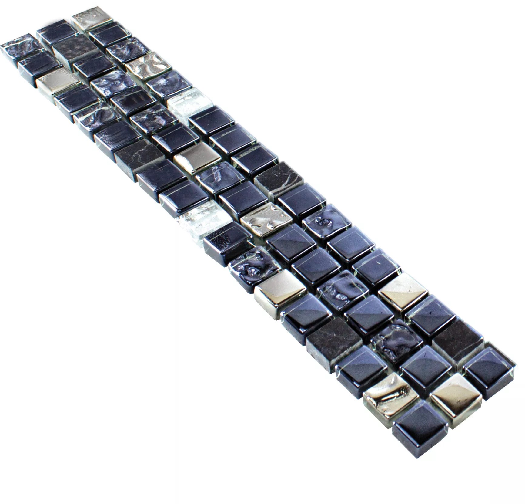 Verre Pierre Naturelle Bordure Marco Noir Argent