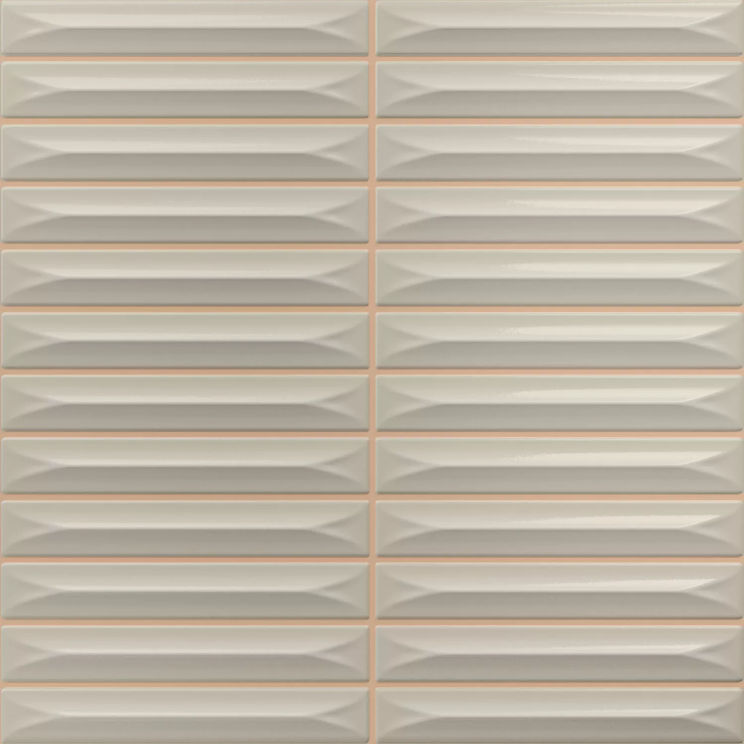 Bevel Greige Brillant Bâtonnet 20x20 cm