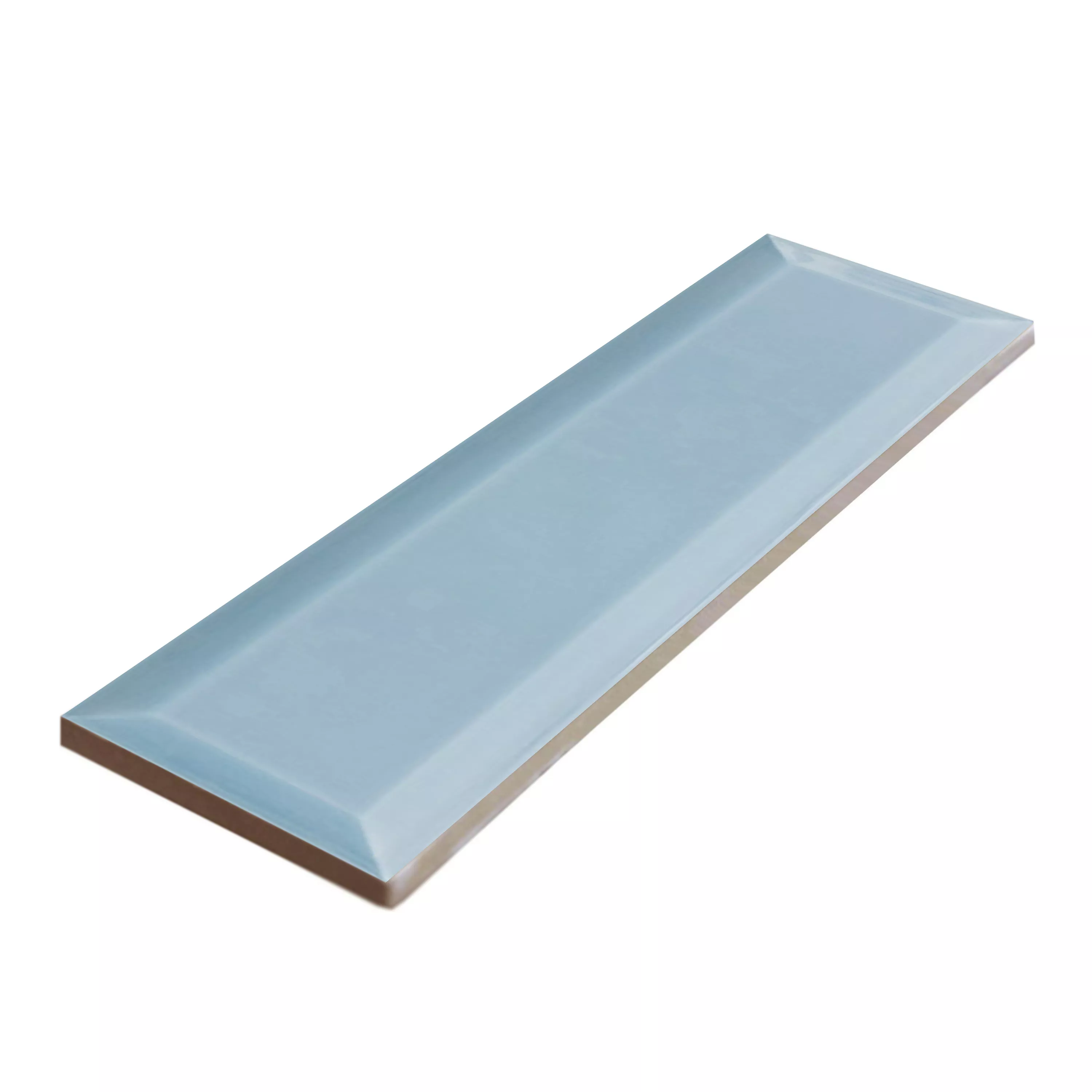 Carrelage Mural Studio Avec Facette 7,5x30cm Bleu Clair