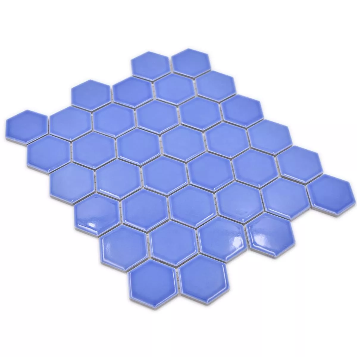 Céramique Mosaïque Salomon Hexagone Bleu Clair H51
