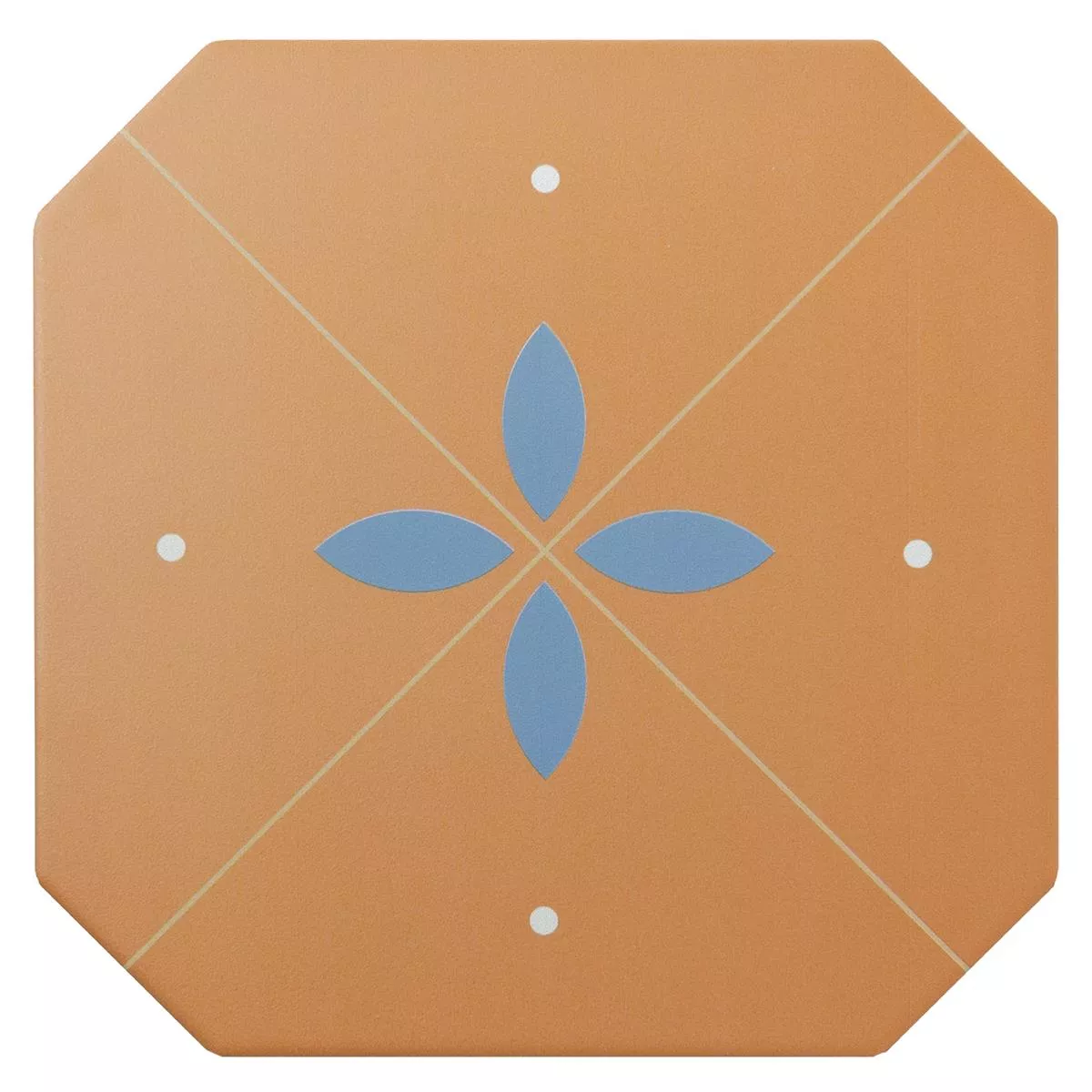 Grès Cérame Pleine Masse Carrelage Genexia Decor Ocre Octogone 20x20cm Grès Cérame Pleine Masse Carrelage Genexia Decor Ocre Octogone 20x20cm