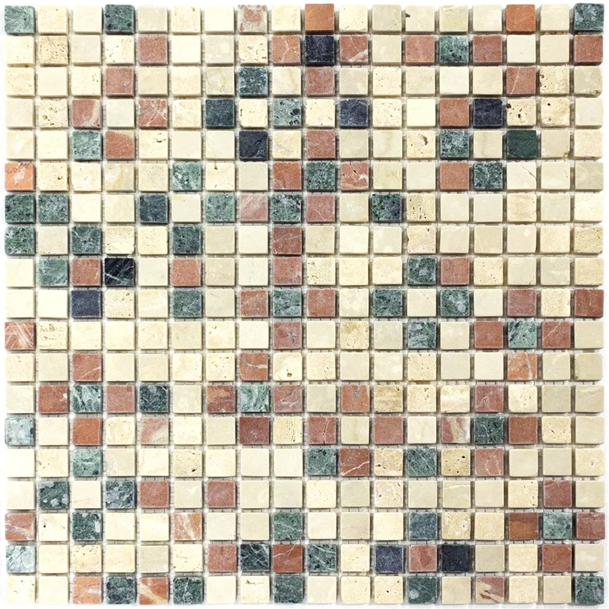 Mosaïque pierre naturelle rouge et blanc Rubbysaphir - Capri Mosaïque pierre naturelle rouge et blanc Rubbysaphir - Capri