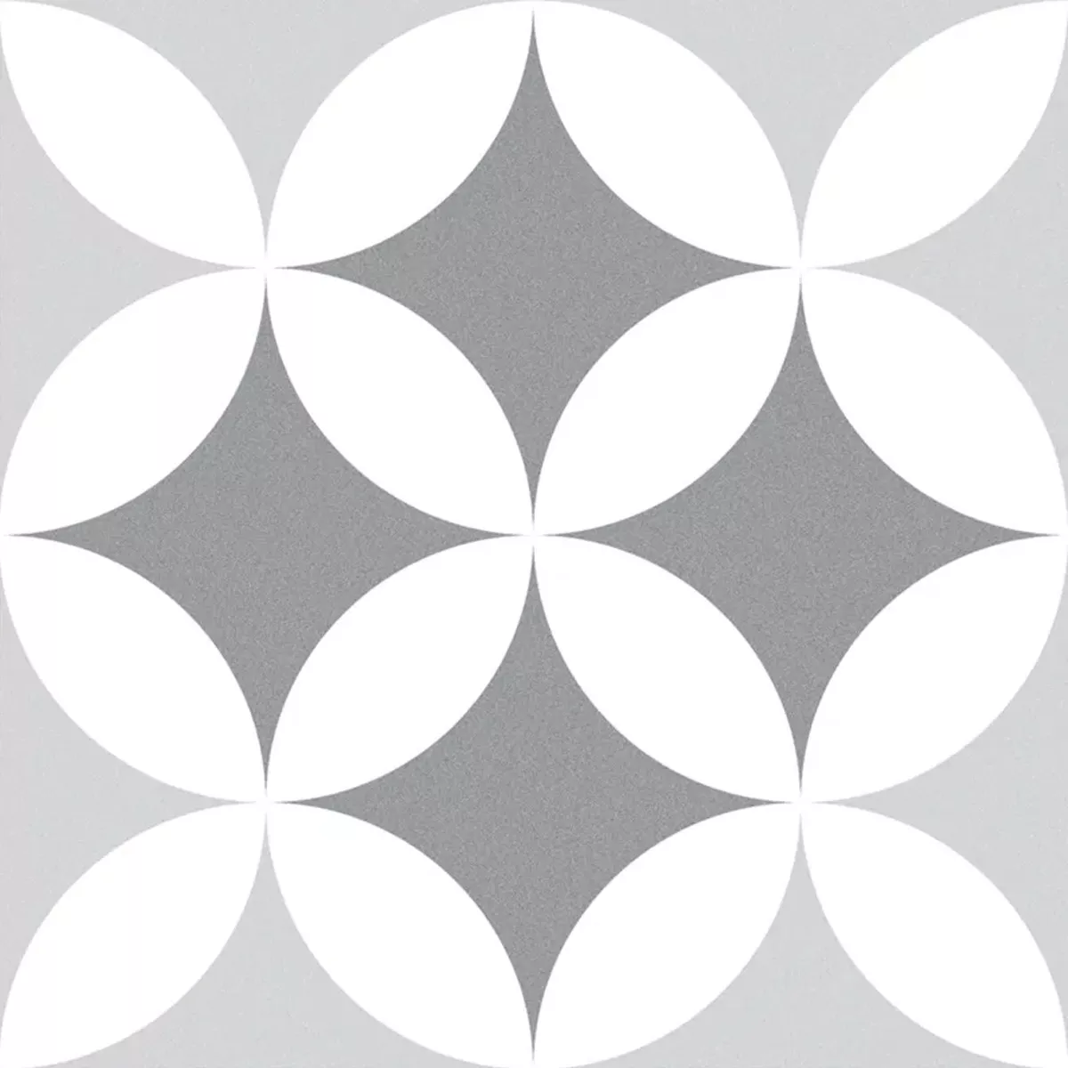 Carrelage Sol Et Mur Optique De Ciment Atlantica Oteiza Gris Blanc