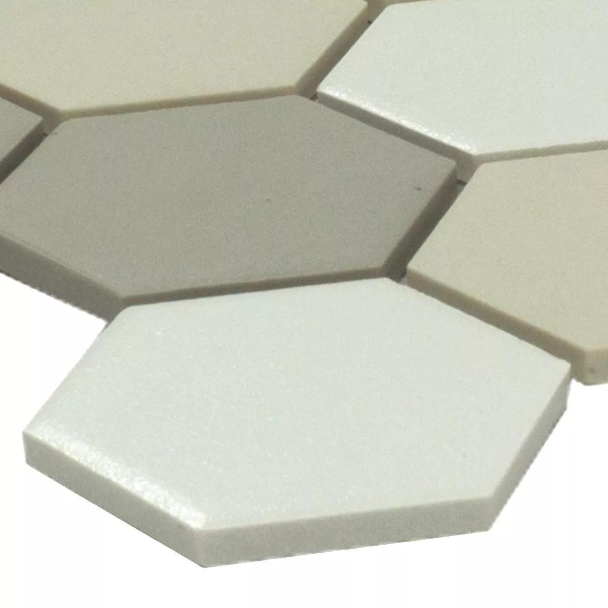 Céramique Mosaïque Carrelage Hexagone Bern Beige Gris
