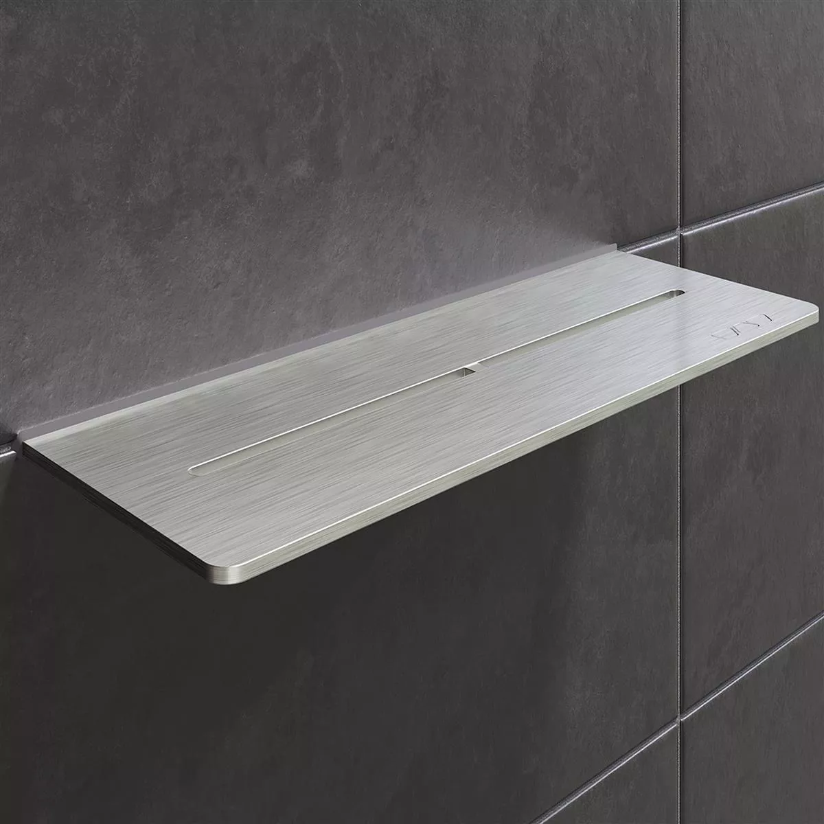 Etagère de douche étagère murale Schlüter rectangle 30x11,5cm argent pur