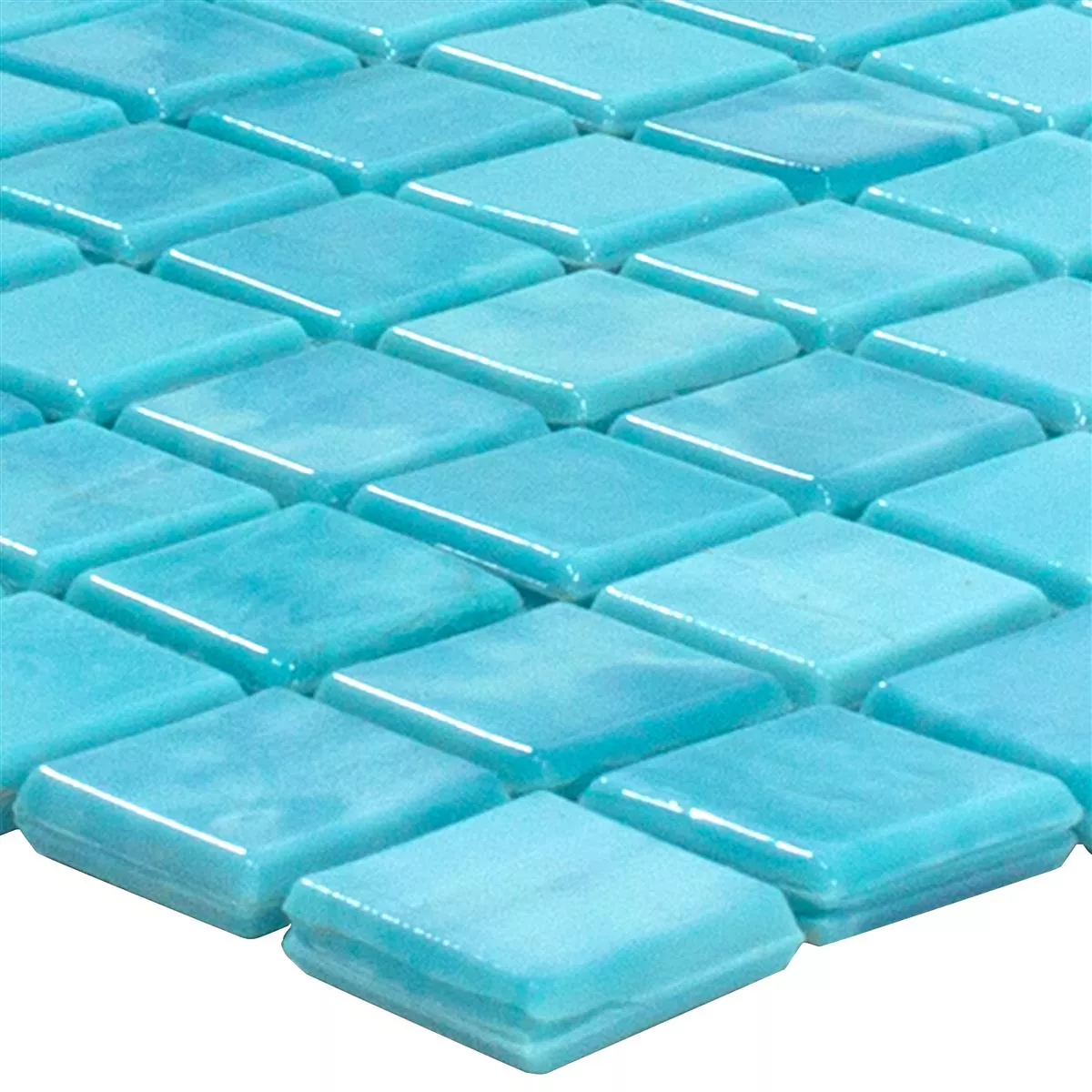 Échantillon Mosaïque En Verre Carrelage Seaside Turquoise