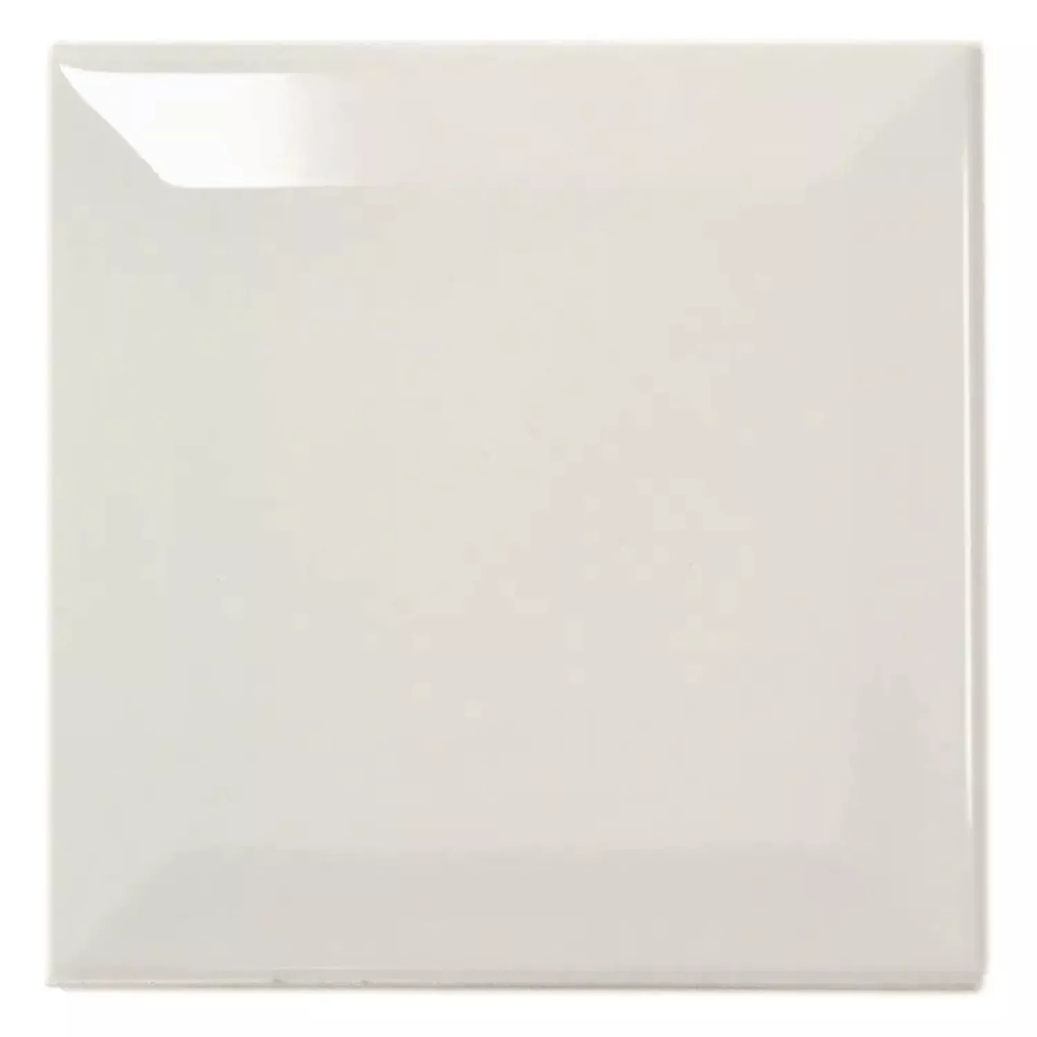 Carrelage métro Gris Brillant 10x10 cm Avec Facette Catarina Perla