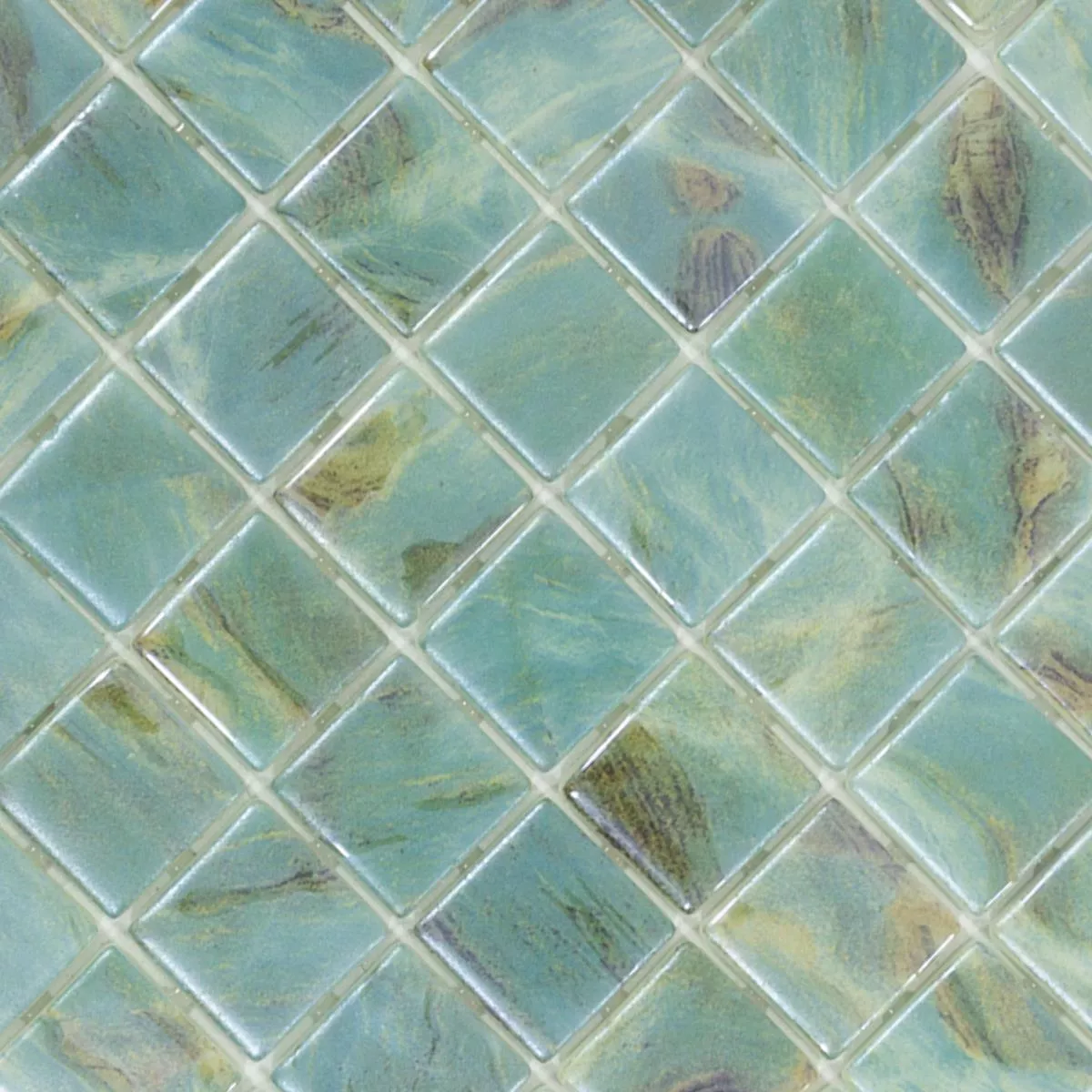 Verre Piscine Mosaïque Alassio Turquoise 25