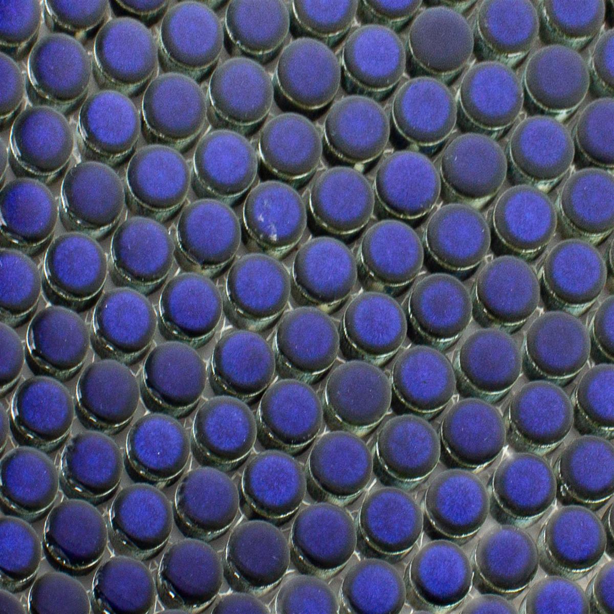 Mosaïque de Bouton Carrelage Céramique Cobalt Mur Salle Bains Wc WB10-0405 1 Mat