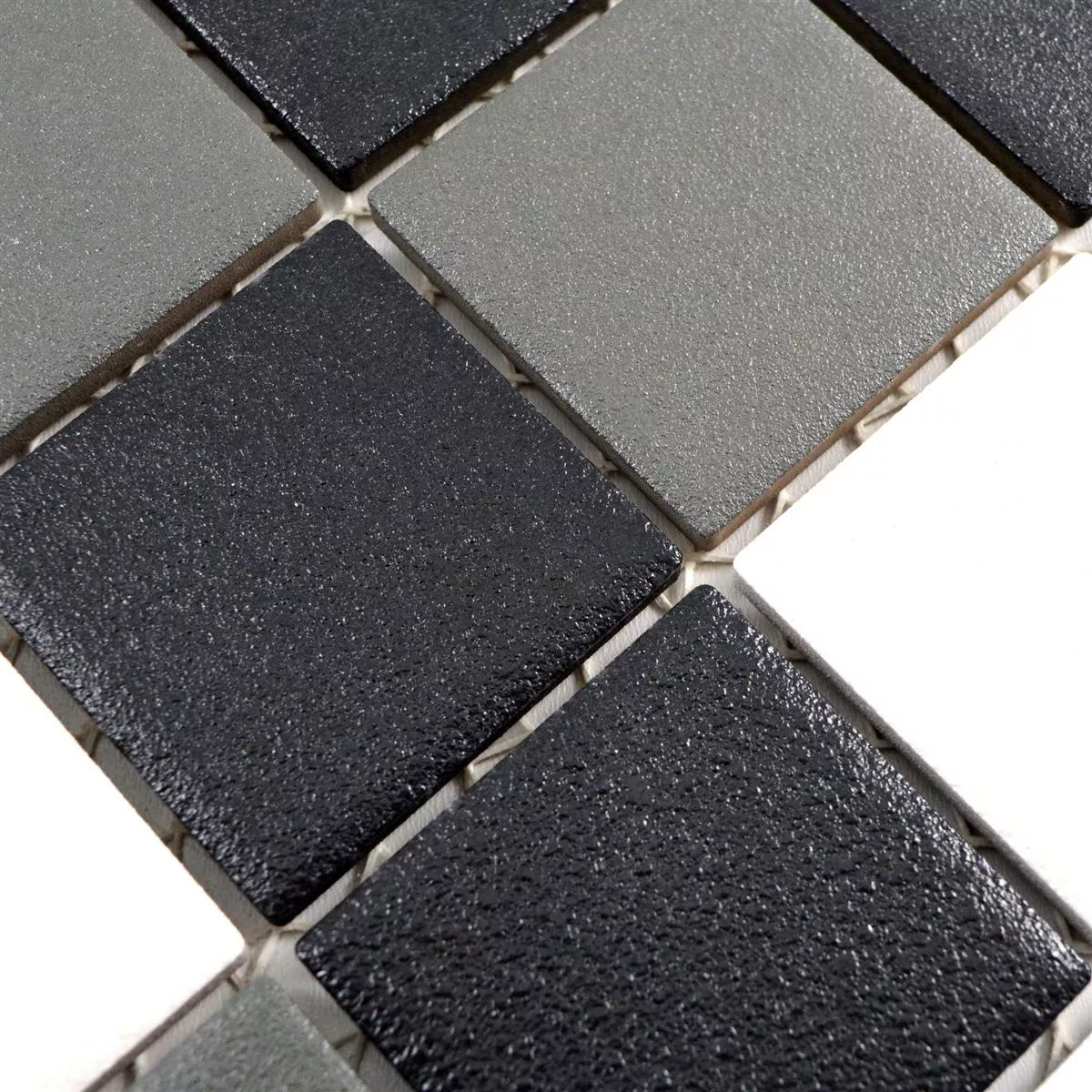 Céramique Mosaïque Carrelage Heinmot Noir Blanc Métal R10 Q48