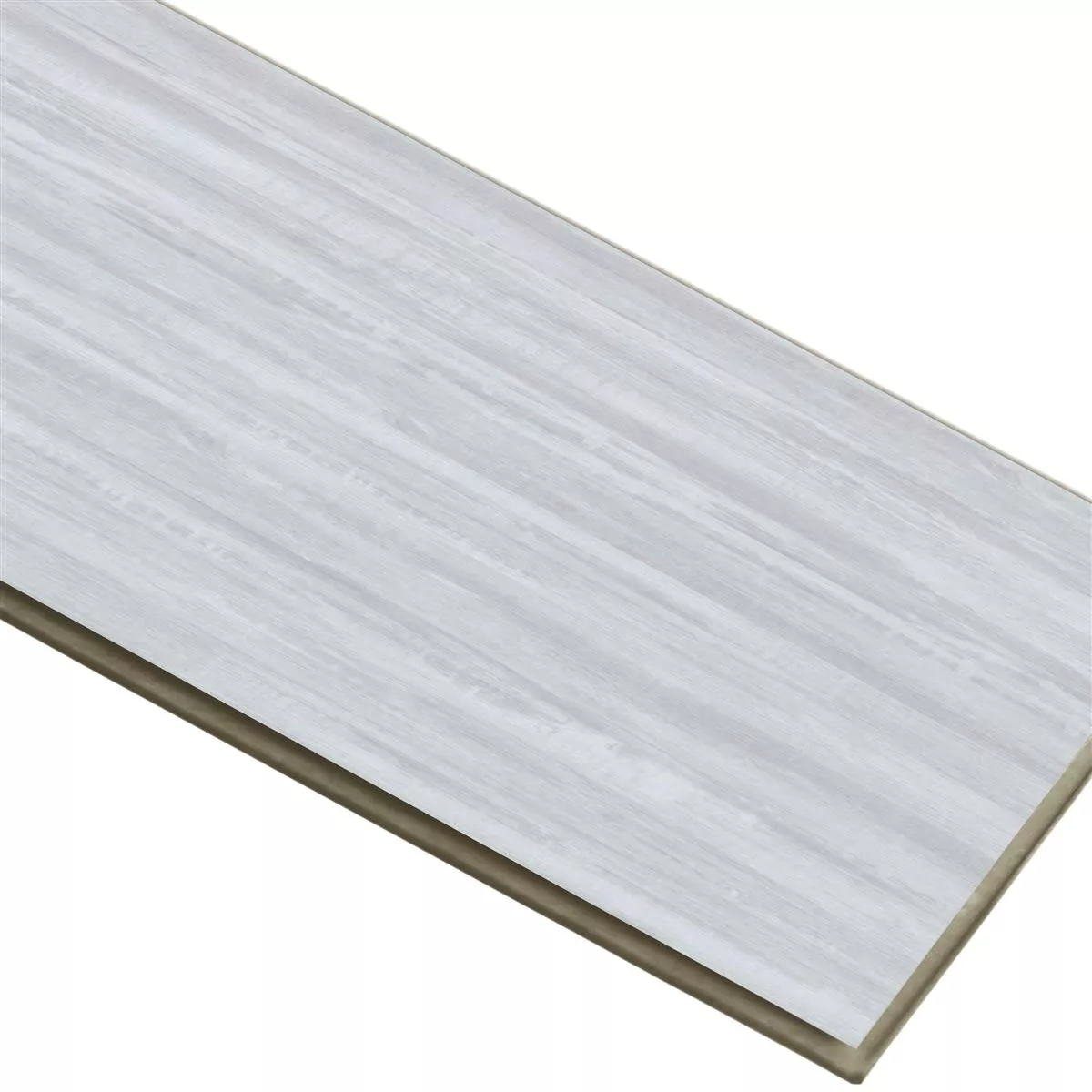 Vinyle Carrelage Sol Et Mur Système De Clic Snowwood Blanc 17,2x121cm