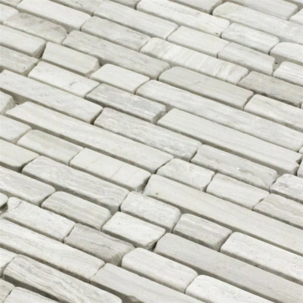 Échantillon Mosaïque Carrelage Marbre Brick Stanley Gris