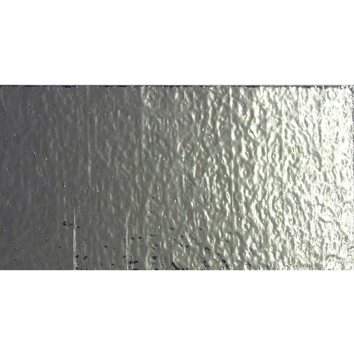 Metro Carreaux De Verre Subway Argent Mirage Corrugated 7,5x15cm Metro Carreaux De Verre Subway Argent Mirage Corrugated 7,5x15cm