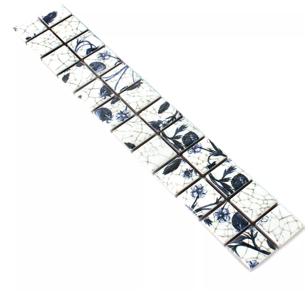 Céramique Carrelage Bordure Newbury Blanc Bleu Céramique Carrelage Bordure Newbury Blanc Bleu