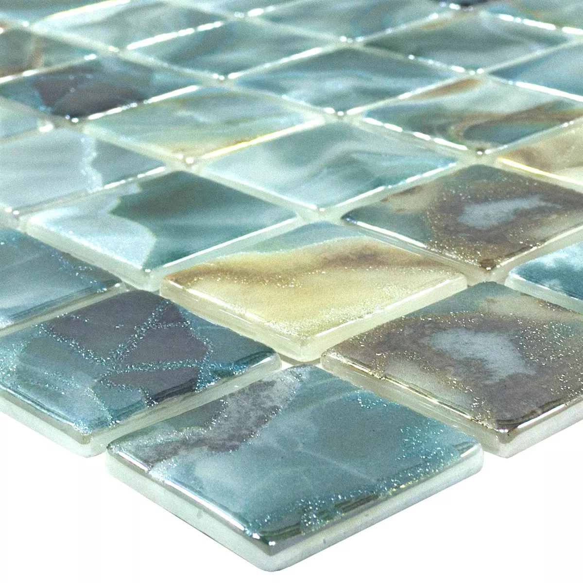 Verre Pool Mosaïque Carrelage Carolina Vert Clair