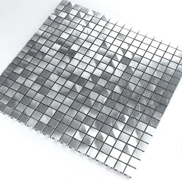 Échantillon Mosaïque Aluminium Mono Argent 