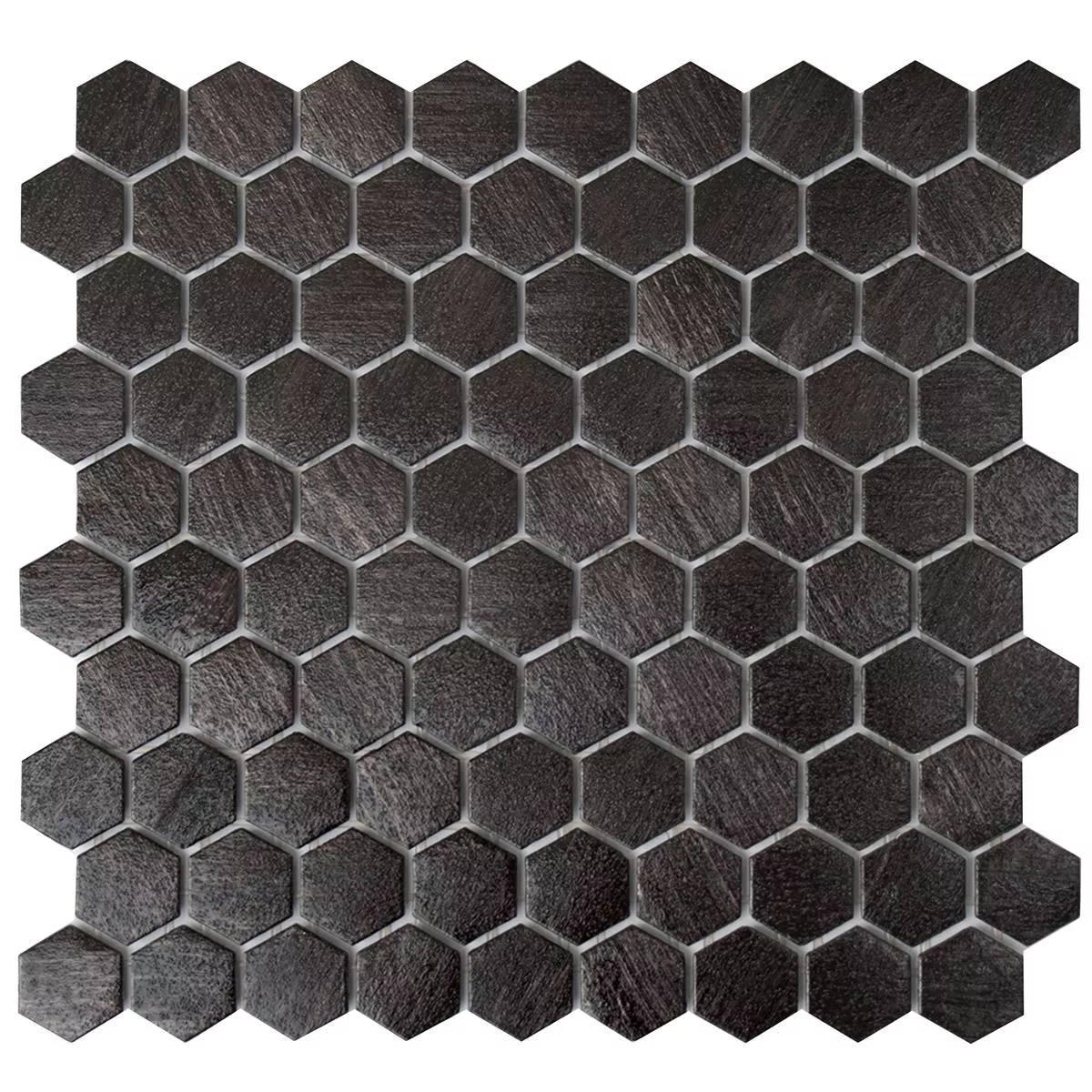 Mosaïque En Verre Carrelage Trend-Vi Hexagonal 2104 Anthracite Mosaïque En Verre Carrelage Trend-Vi Hexagonal 2104 Anthracite