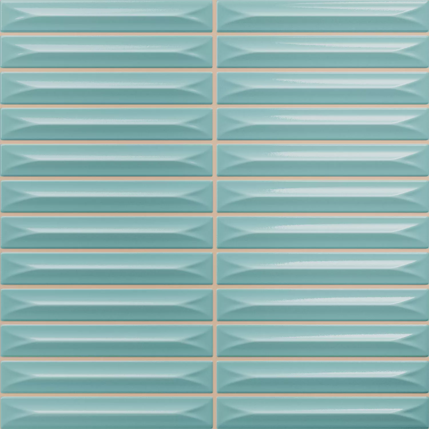Bevel Bleu Ciel Brillant Bâtonnet 20x20 cm