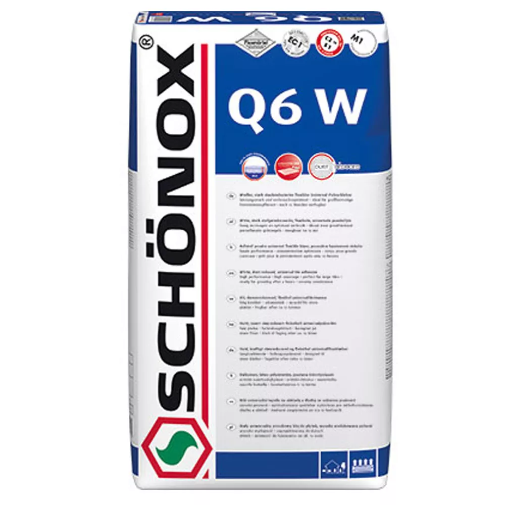 Colle Pour Carrelage Schönox Q6 W (mur Et Sol) Universelle (25Kg) (blanc)