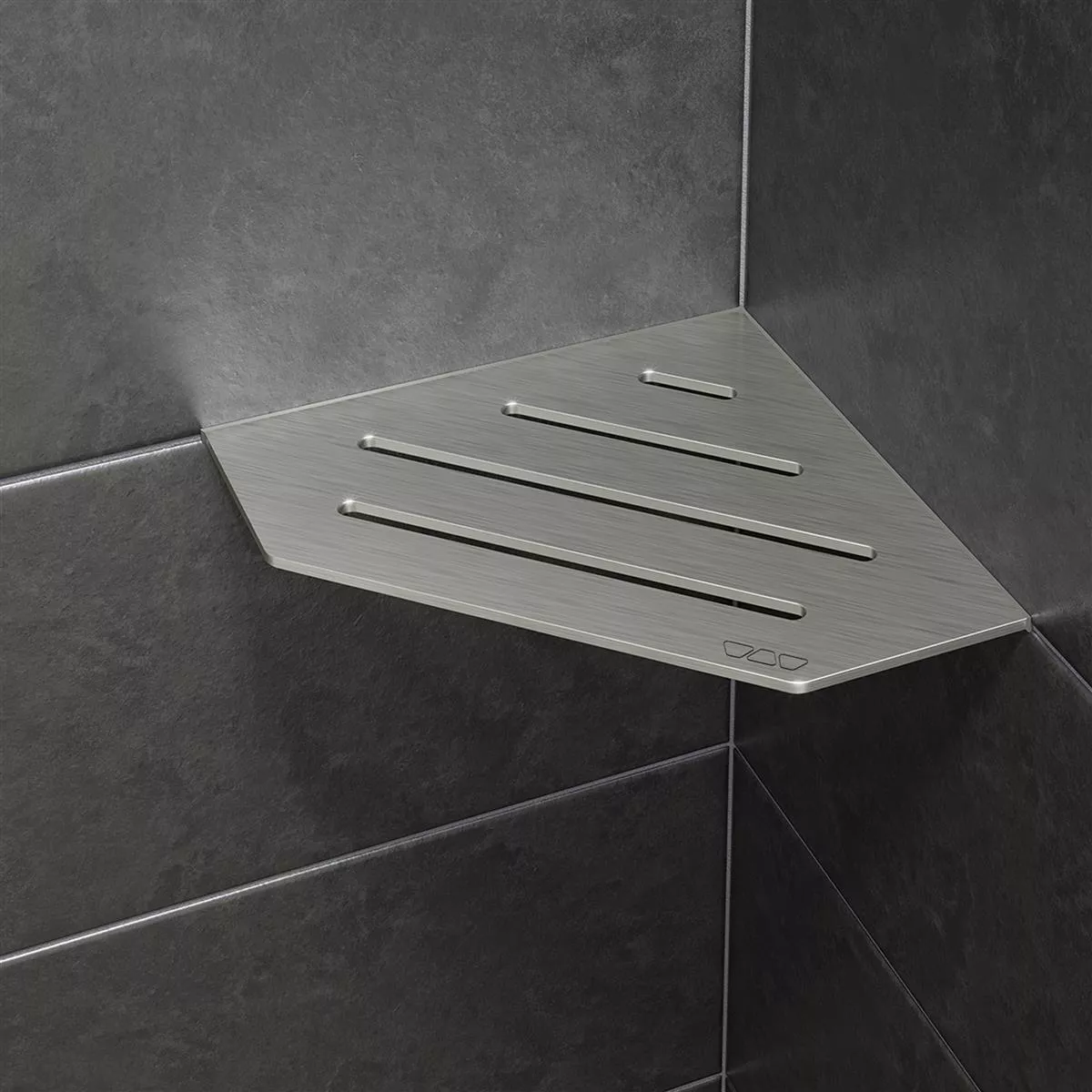 Etagère murale étagère de douche Schlüter 5 angles 19,5x19,5cm Wave Anthracite