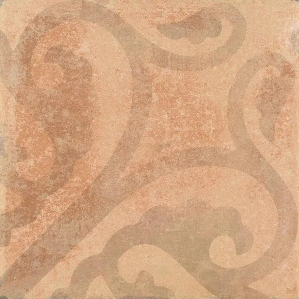 Queens Terre Cuite Brun Décor 25x25 cm