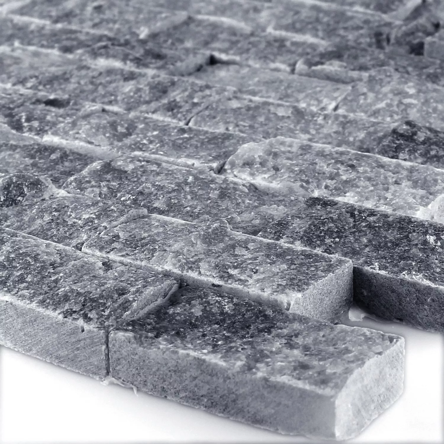 Mosaïque Pierre Naturelle Marbré Visso Nero 3D Mosaïque Pierre Naturelle Marbré Visso Nero 3D