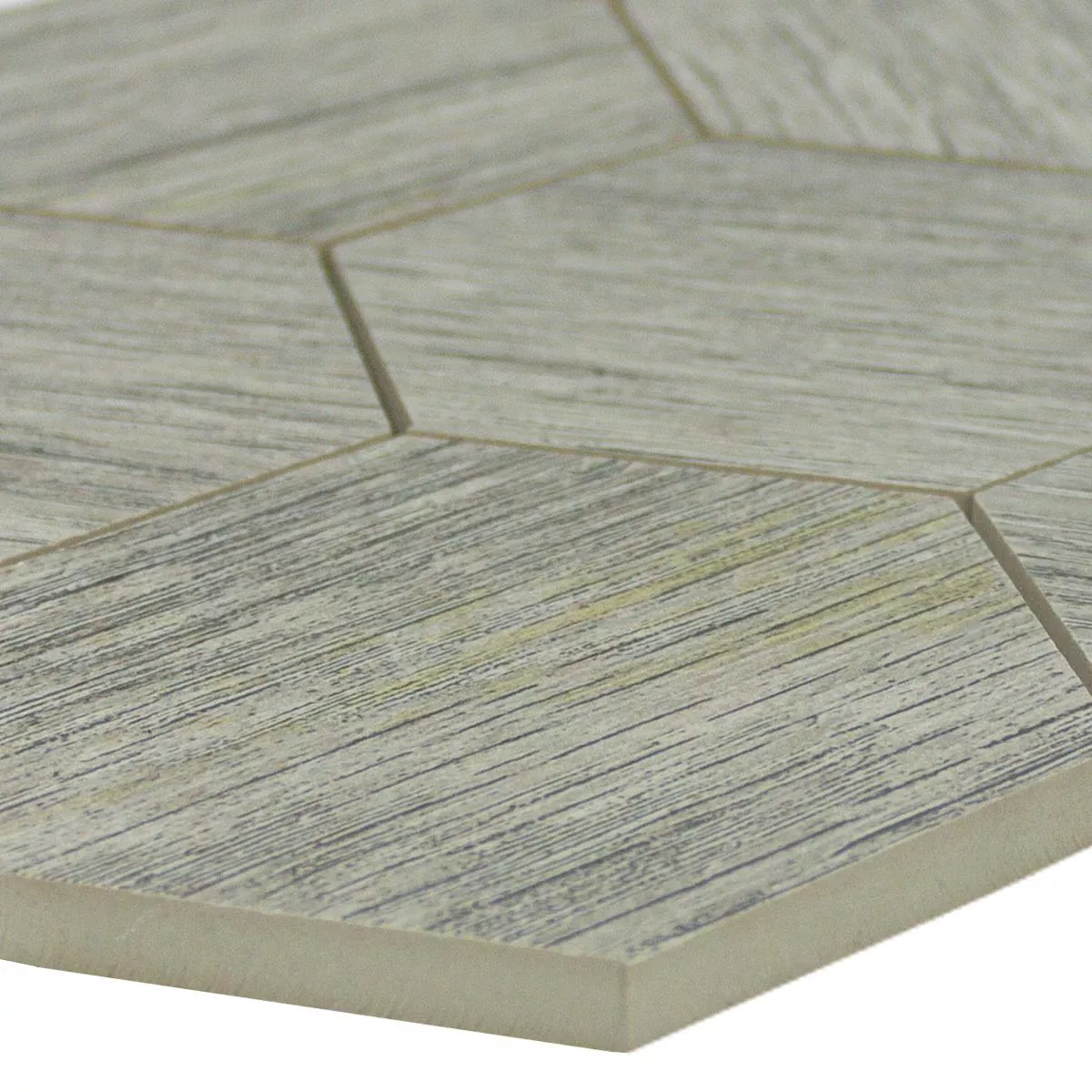 Grès Cérame Pleine Masse Mosaïque Carrelage Hexagone Straubing Gris