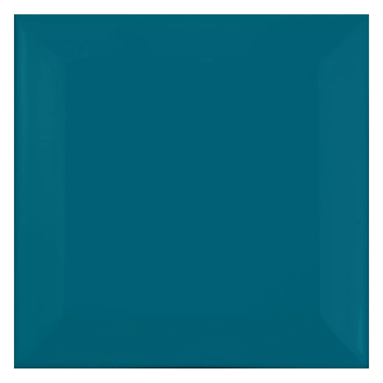 Carrelage métro Turquoise Mat 10x10 cm Avec Facette Catarina Oil