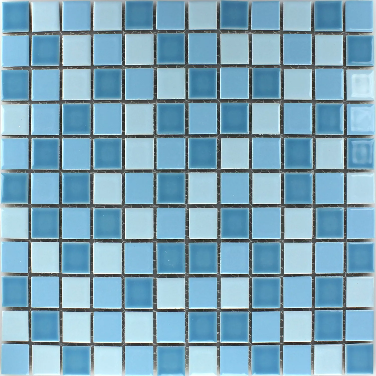 Mosaïque Céramique Bleu Mix 25x25x5mm