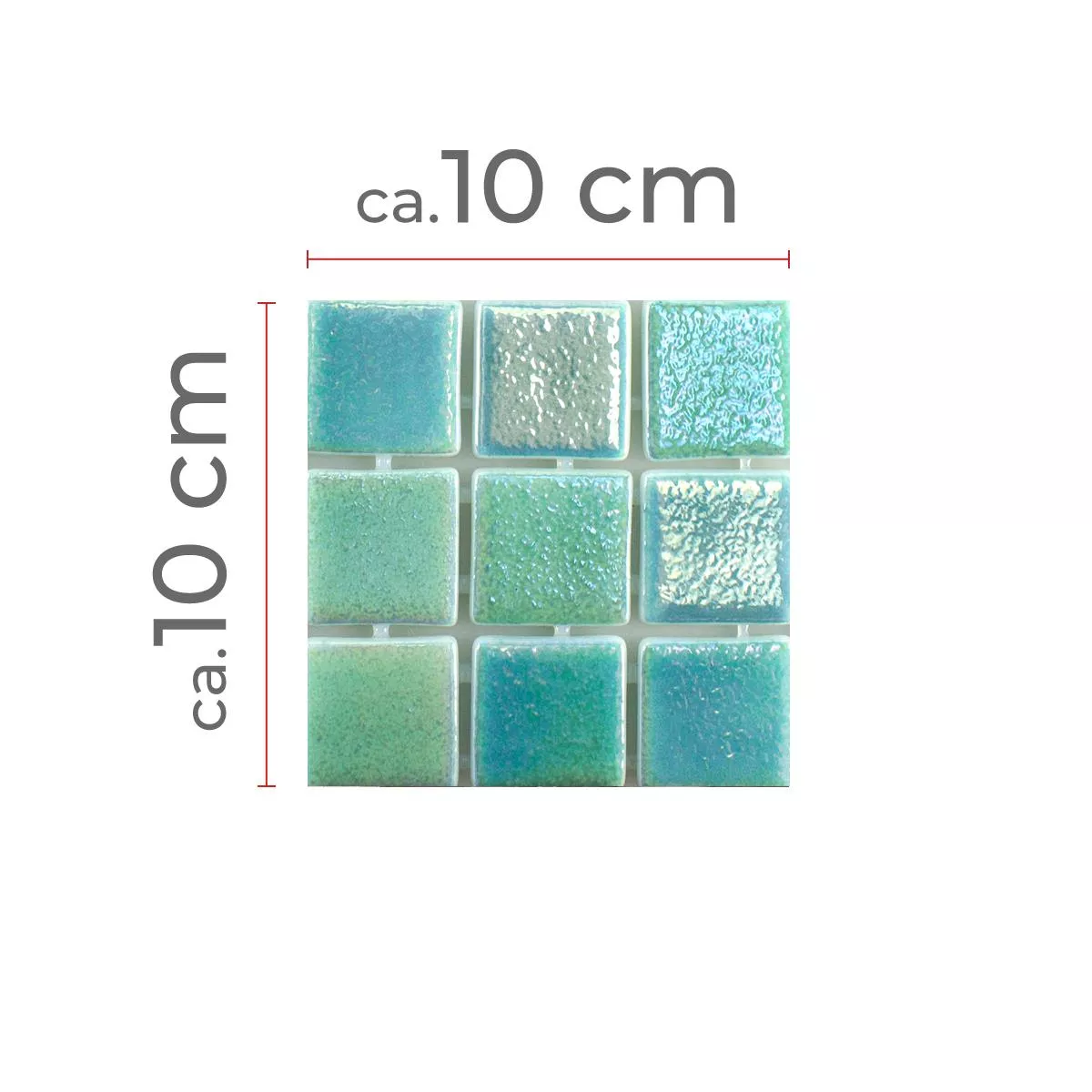 Échantillon Verre Piscine Mosaïque McNeal Turquoise 38