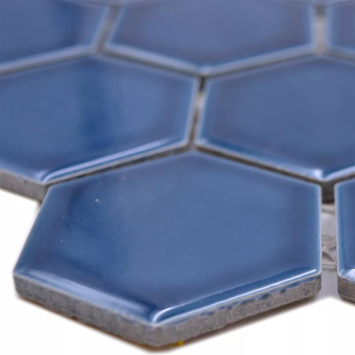 Céramique Mosaïque Salomon Hexagone Bleu Vert H51