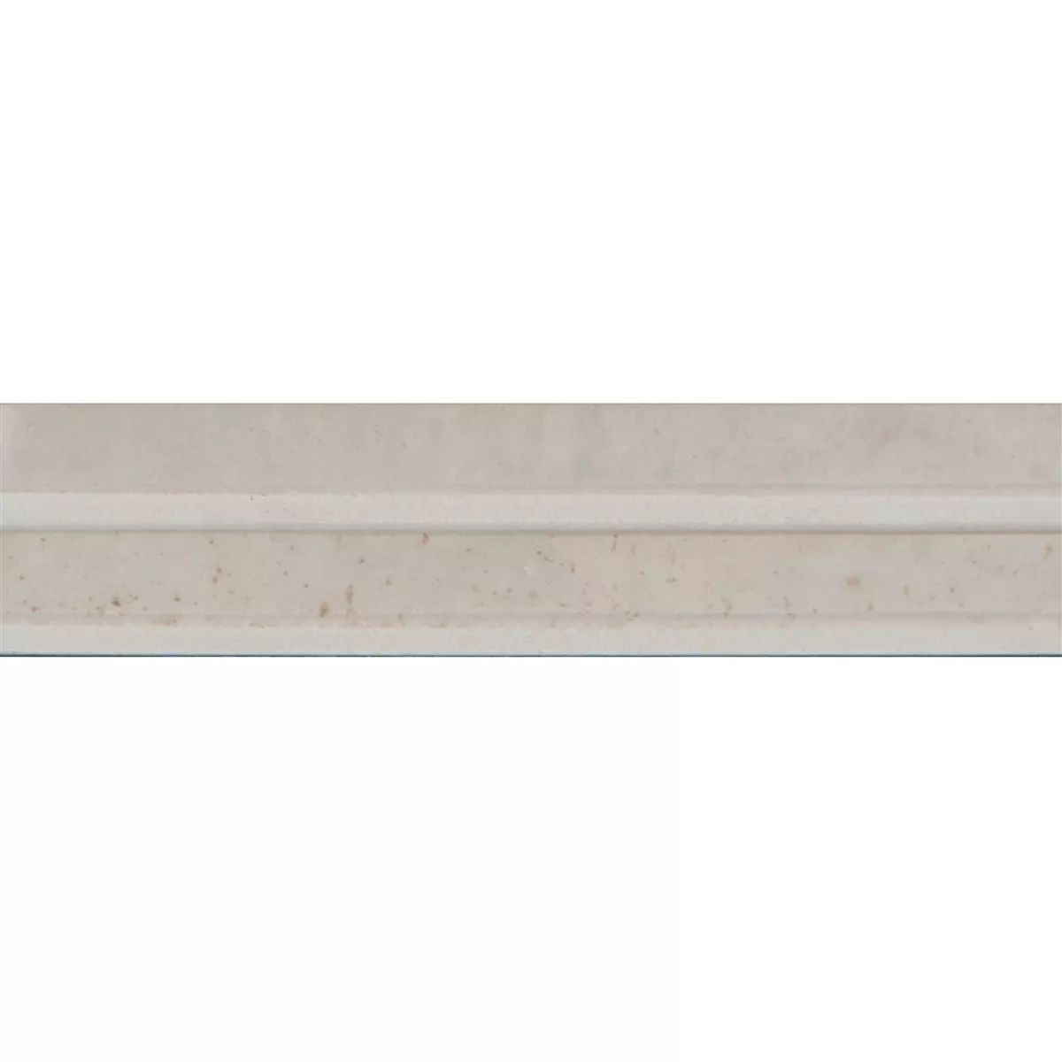 Artemis Bone Brillant Structuré 3D 6x24 cm