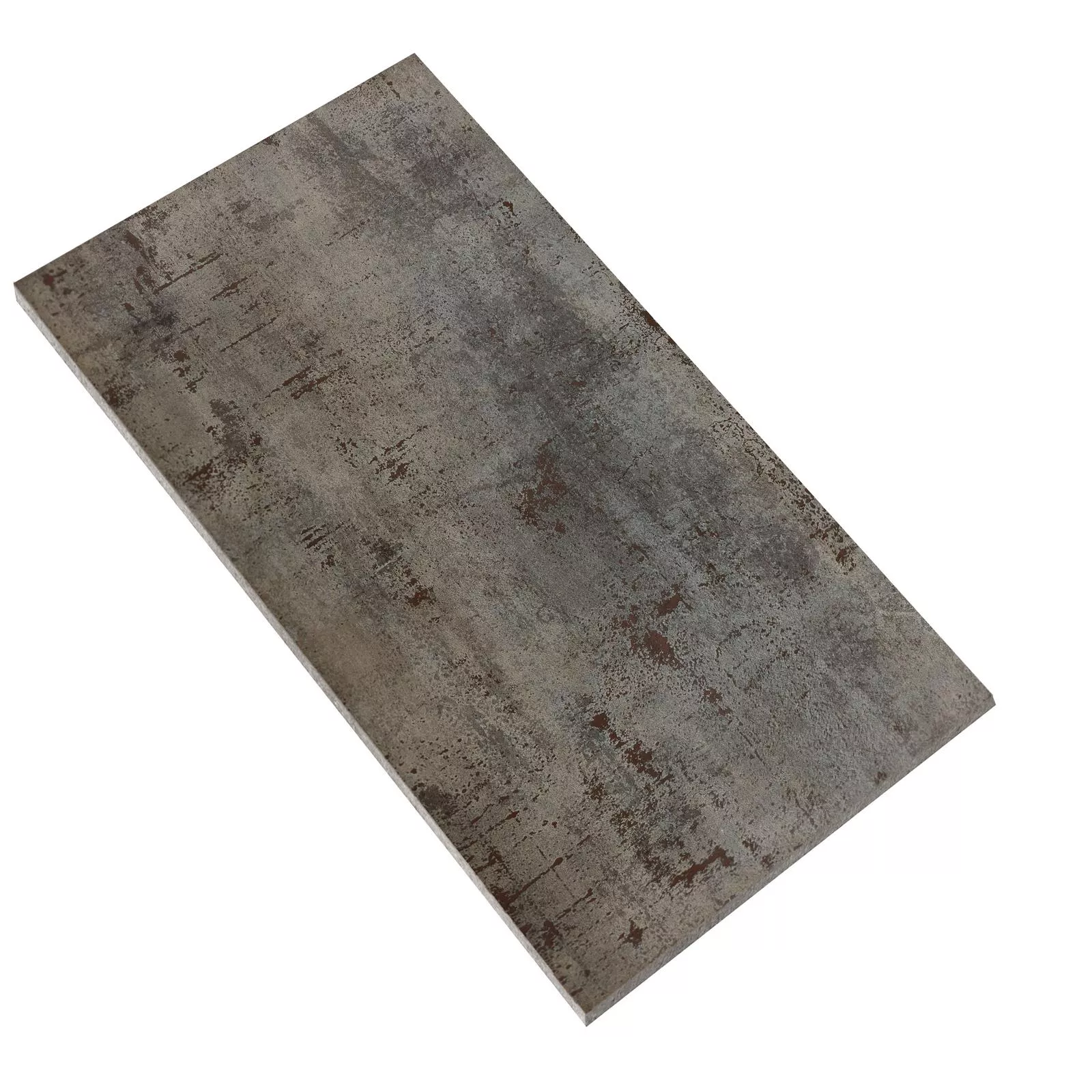 Échantillon Carrelage Sol Et Mur Phantom Métaloptique Demi Poli Steel 60x120cm