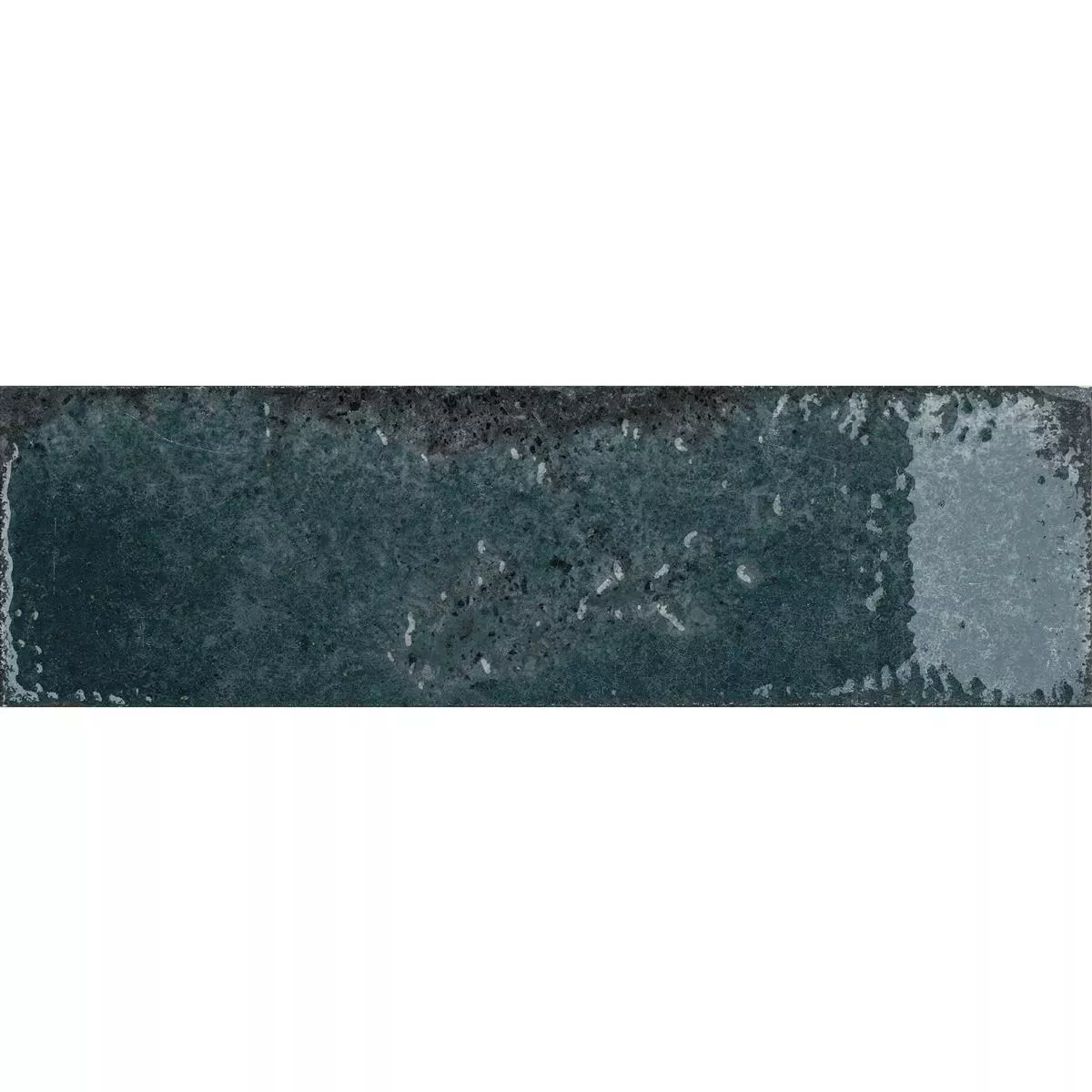 Carrelage Mural Lara Brillant Ondulé 10x30cm Bleu