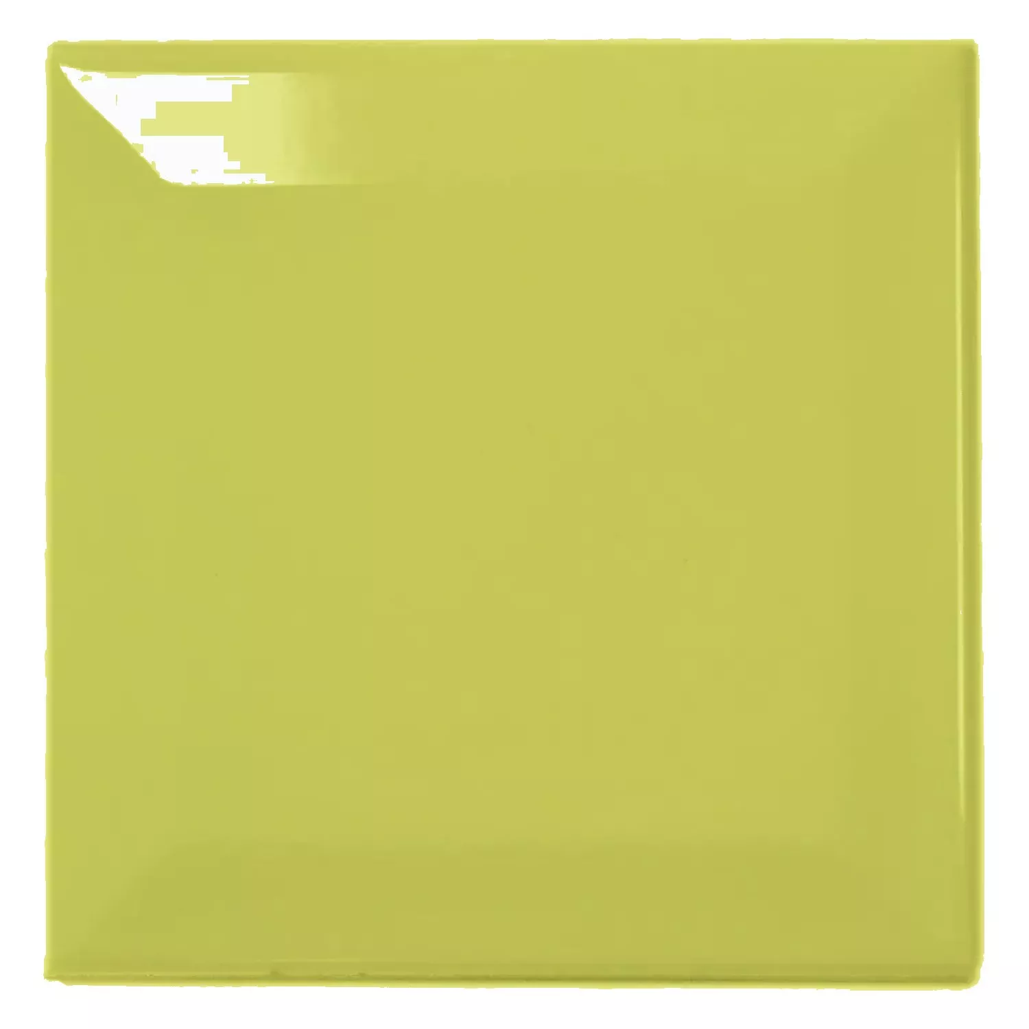 Carrelage métro Vert Brillant 10x10 cm Avec Facette Catarina Pistacho