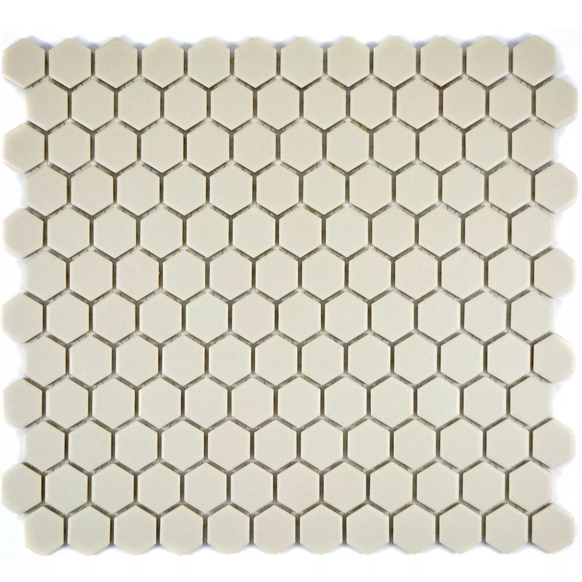 Céramique Mosaïque Carrelage Hexagone Zeinal Non Émaillé Beige Clair R10B