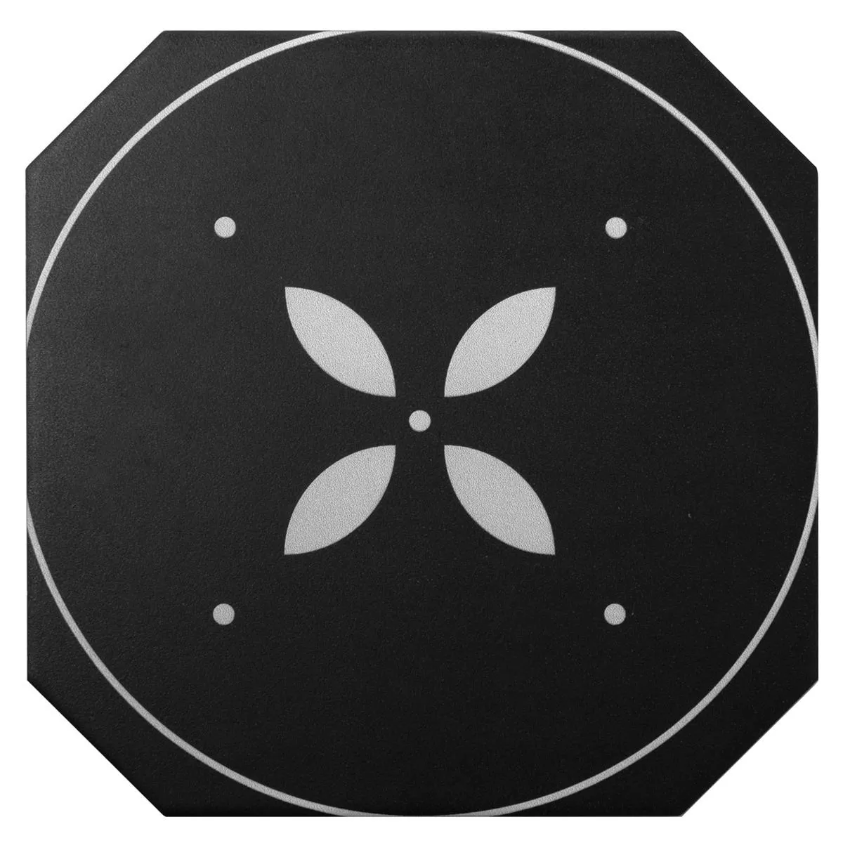 Grès Cérame Pleine Masse Carrelage Genexia Noir Blanc Decor 2 Octogone 20x20cm Grès Cérame Pleine Masse Carrelage Genexia Noir Blanc Decor 2 Octogone 20x20cm