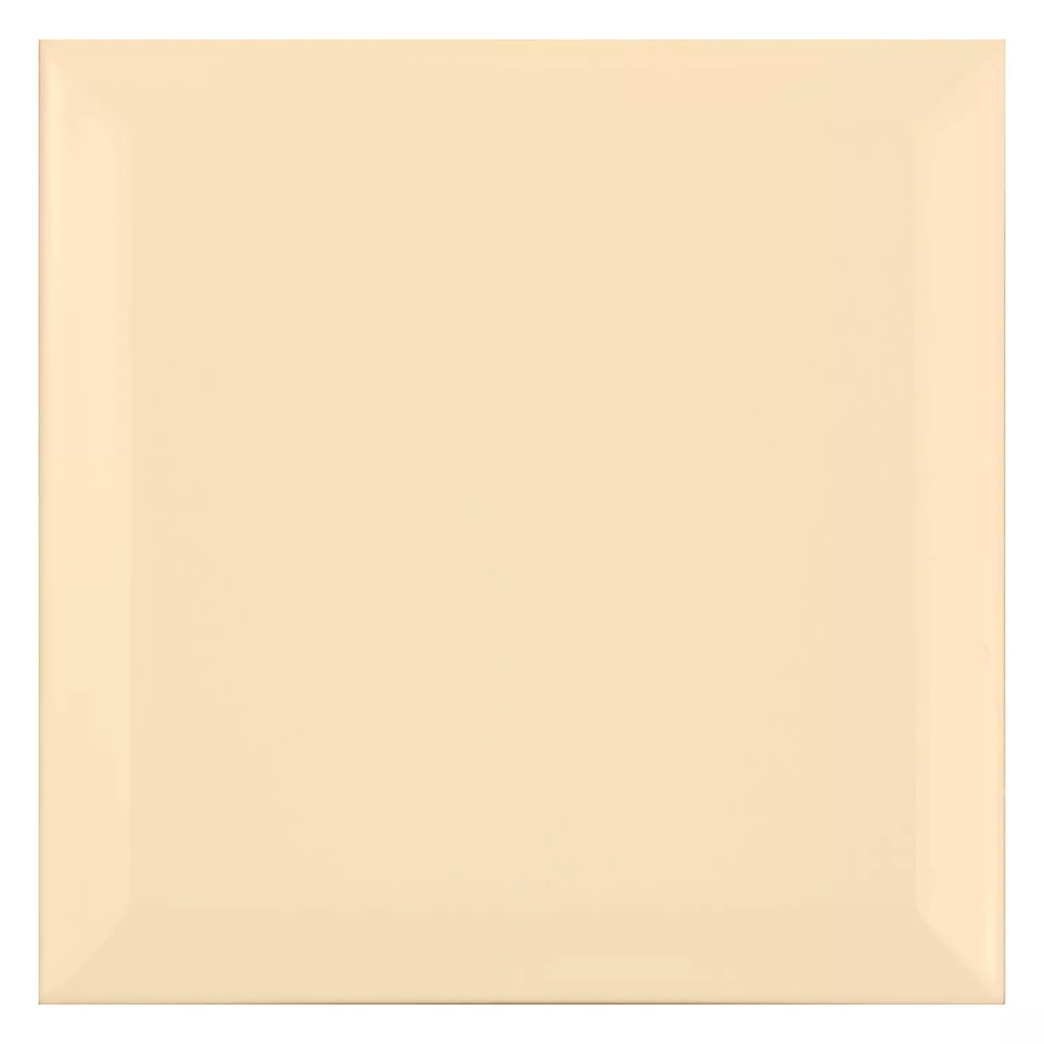 Carrelage métro Beige Mat 15x15 cm Avec Facette Eris Crema