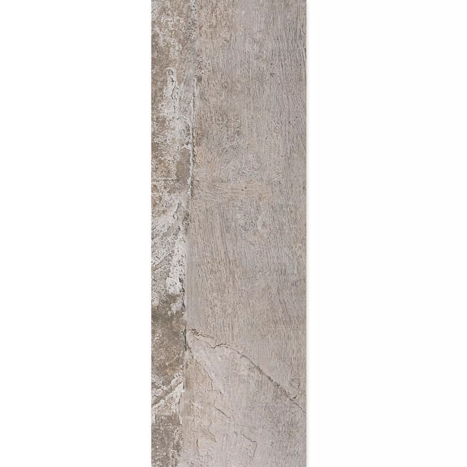 Échantillon Carrelage Sol Et Mur Aspect Pierre Polaris R10 Gris 30x120cm