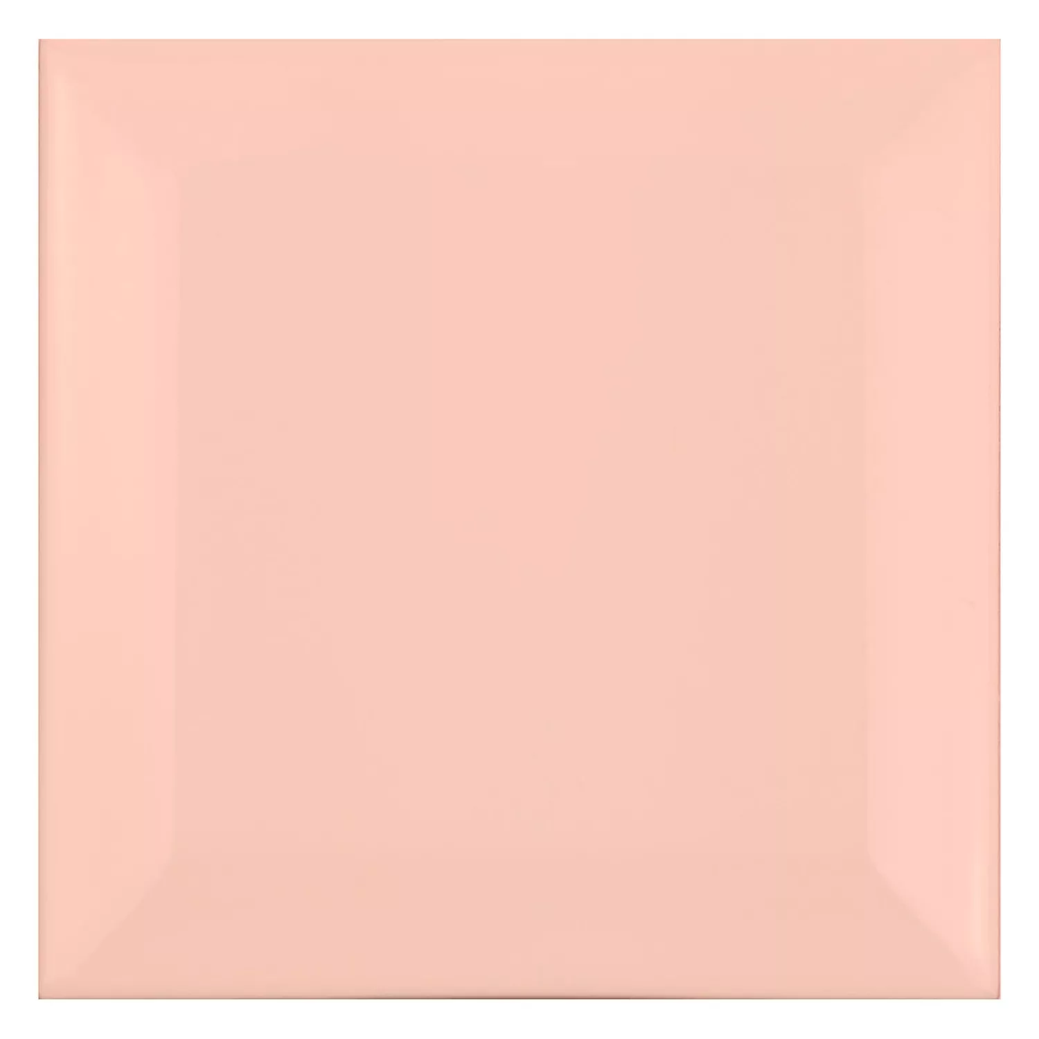 Carrelage métro Orange Mat 10x10 cm Avec Facette Catarina Salmon