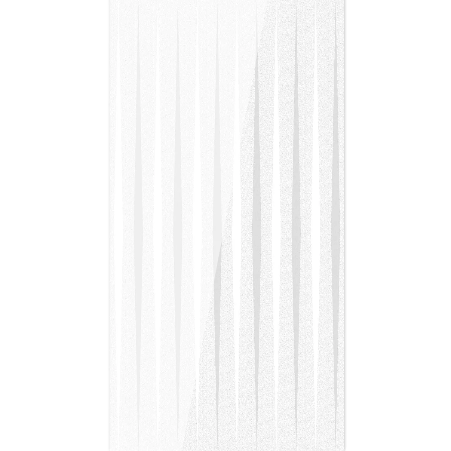 Carrelage Mural Vulcano Stripes Décor Rectifié Blanc 60x120cm