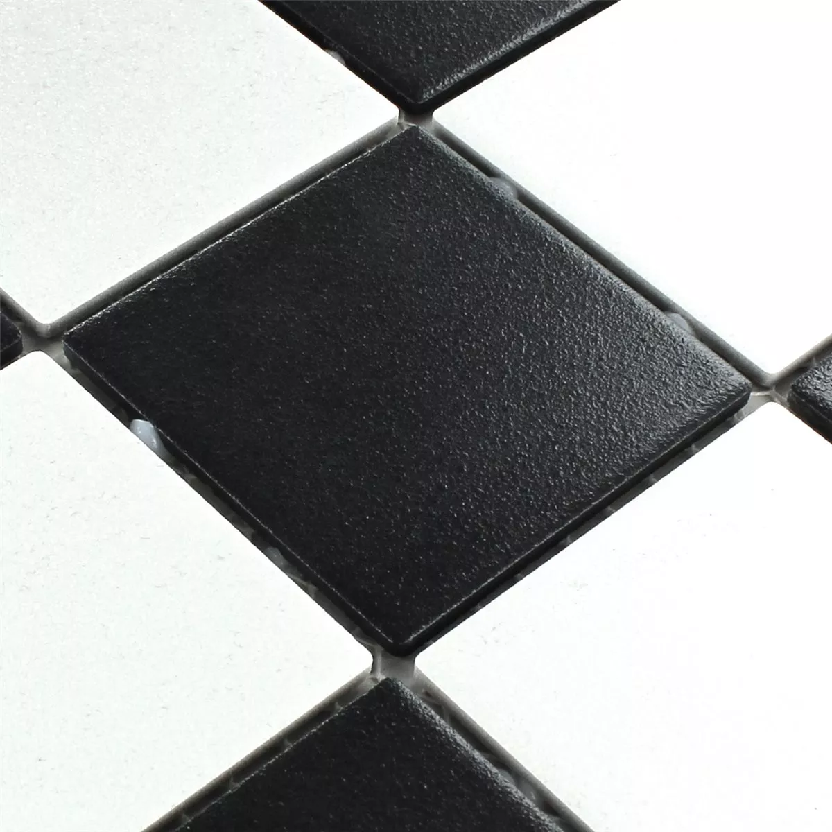 Carreaux de Mosaique Céramique Échecs Noir Blanc Mat Miroir Mosaïque Carreaux de Mosaique Céramique Échecs Noir Blanc Mat Miroir Mosaïque