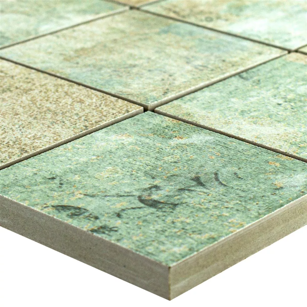 Céramique Mosaïque Carrelage Moonlight Brun Vert 71x71mm Céramique Mosaïque Carrelage Moonlight Brun Vert 71x71mm