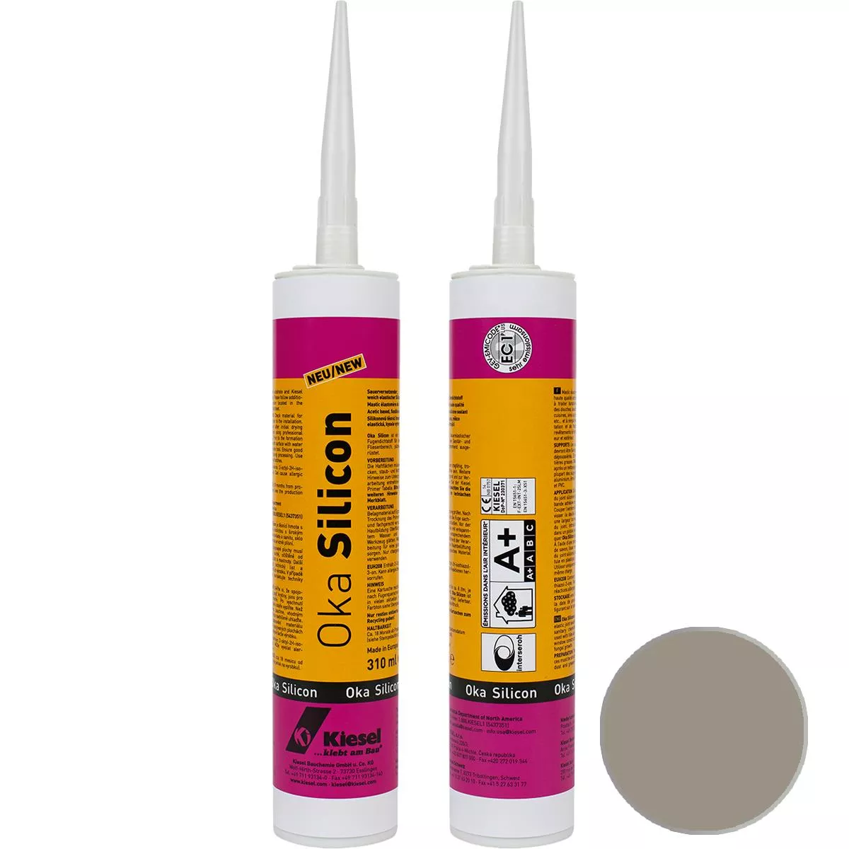 OKA SILICON pierre à joint silicone gris 310 ml