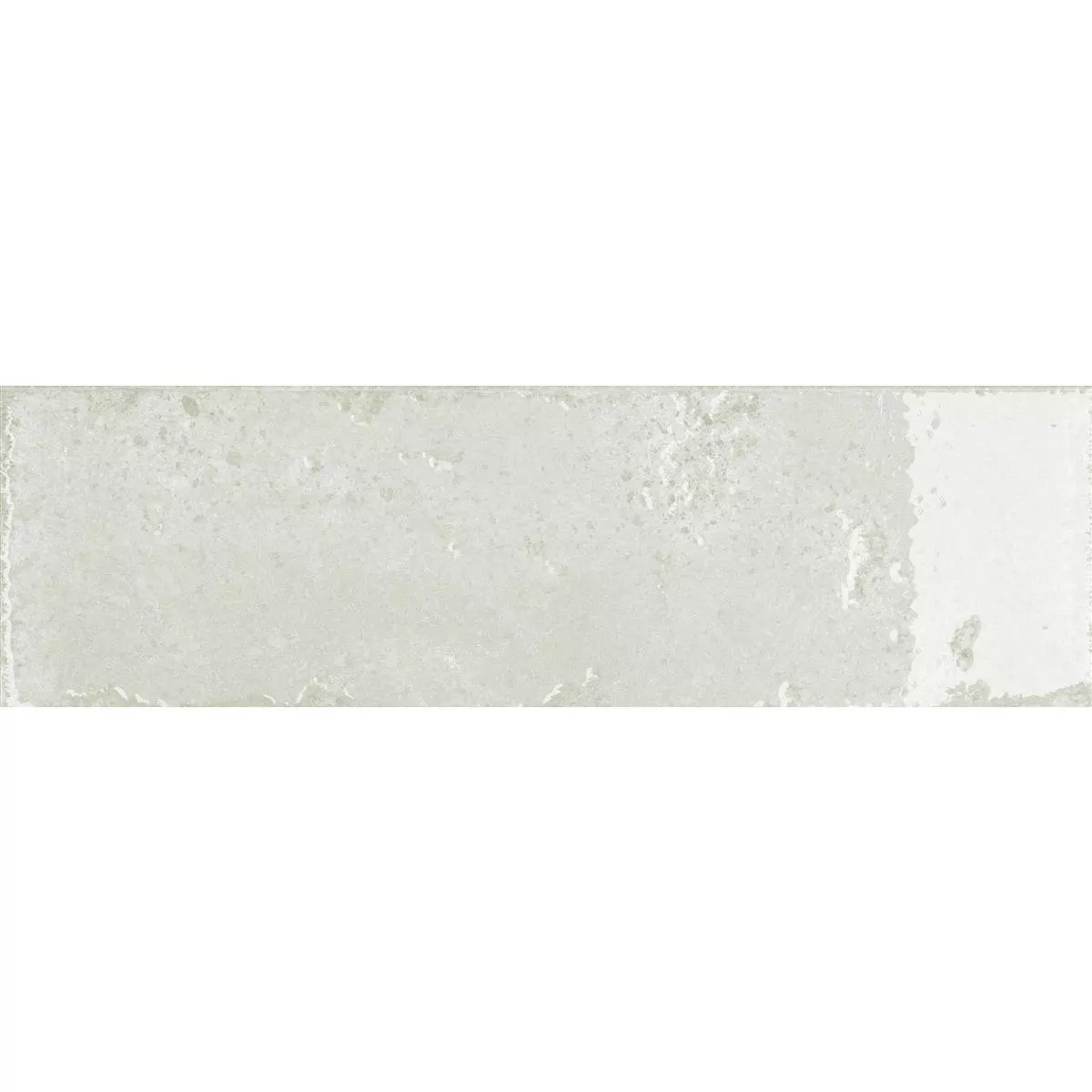 Échantillon Carrelage Mural Lara Brillant Ondulé 10x30cm Blanc