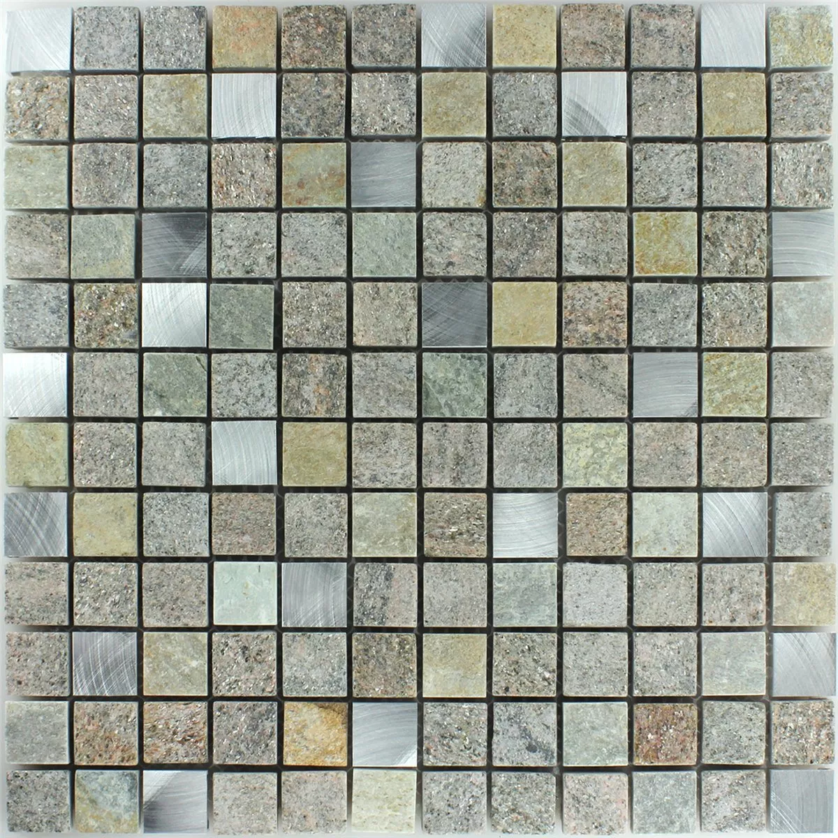 Échantillon Mosaïque Pierre Naturelle Quartzit Alu 