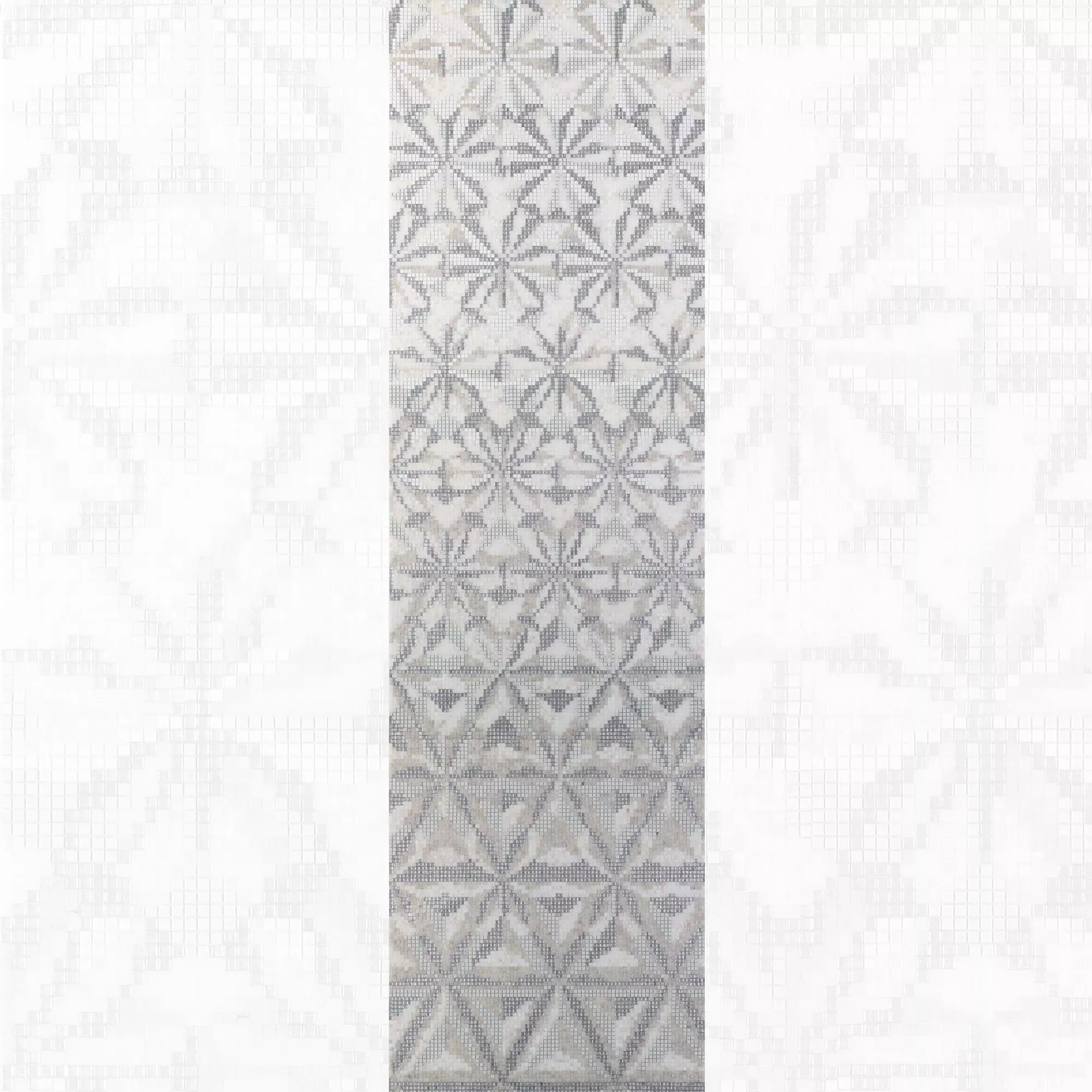 Mosaïque En Verre Image Magicflower White 90x240cm