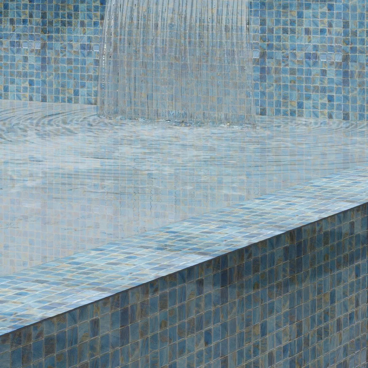 Verre Piscine Mosaïque Alassio Bleu 25